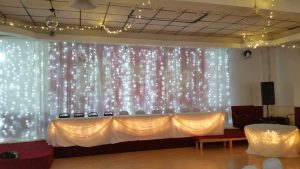 Pipe and Drape Twinkle Lights