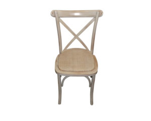 A Harvest Dining Chair whitewash front