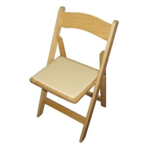 A Natural Wood Resin Folding Chair
