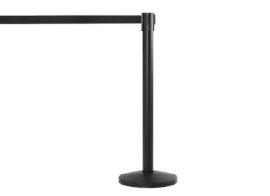 Black Stanchion Posts with Retractable Belts
