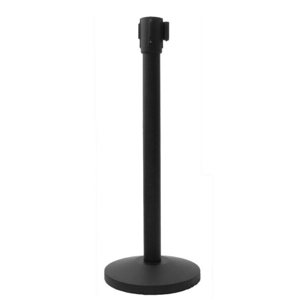 Black Stanchion Posts with Retractable Belts