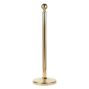 Gold stanchion post