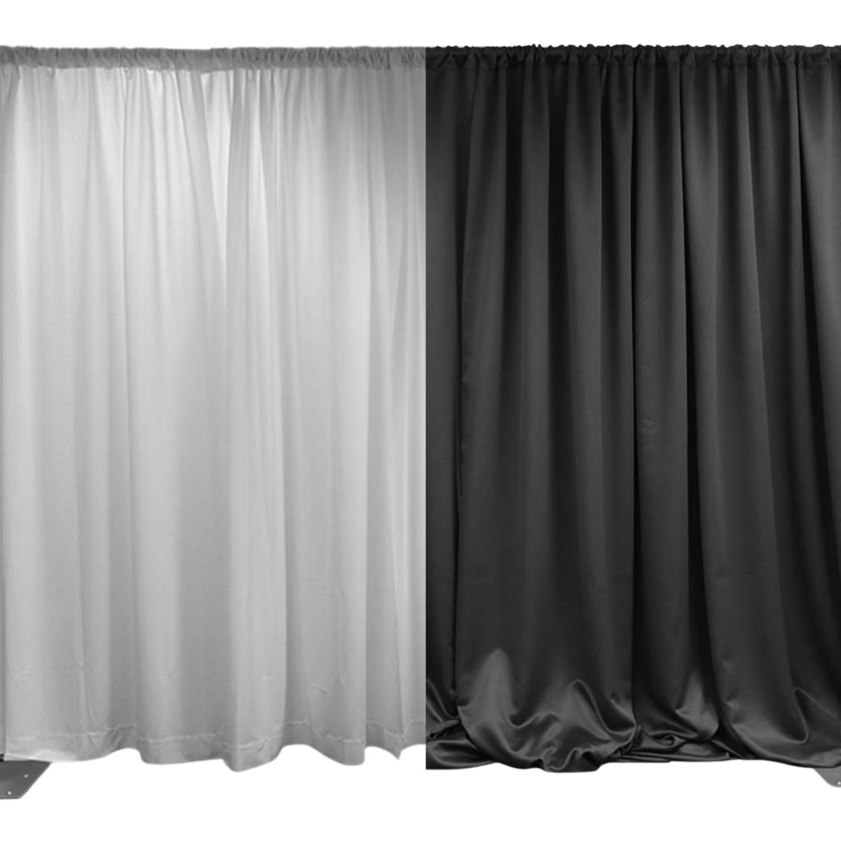 12ft Poly Drapes - Vincent Tent & Event Rentals