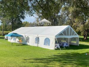 30X60 White Top Frame Tent