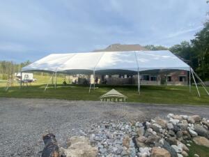 40X75 White Top Frame Tent