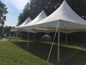 Frame Tents in Yard